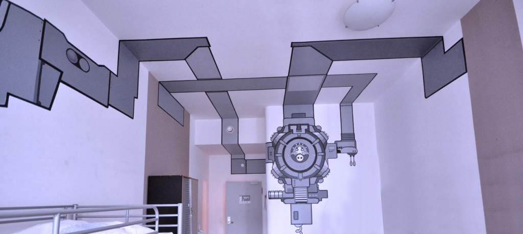 Heart of gold Hostel Berlin – Wandbemalung