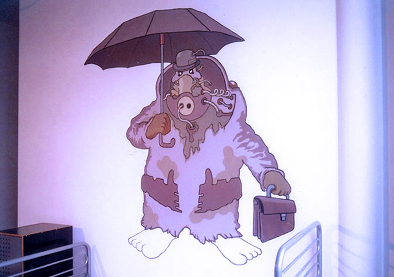 Heart of gold Hostel Berlin – Wandbemalung